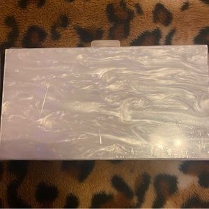 White Hard Case Clutch.